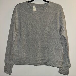 Aerie Offline Women’s Grey Crewneck With Pockets XS NEW